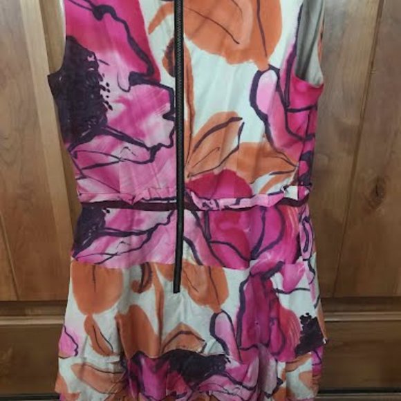 Anthropologie Moulinette Soeurs Floral Mini Dress Size 8 - Picture 6 of 9